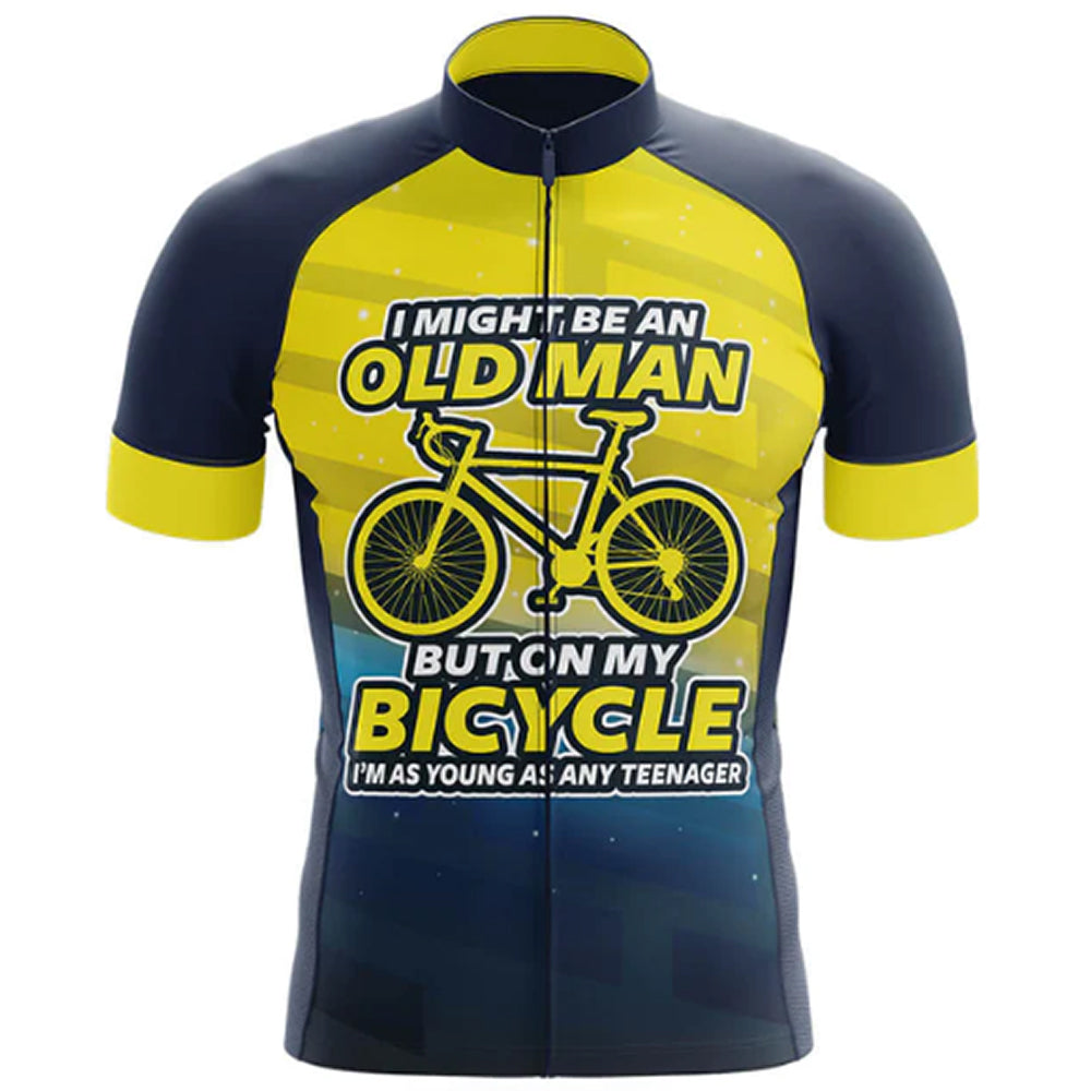Young As A Teenager Cycling Jersey Front