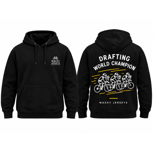 drafting cycling hoodie front and rear square