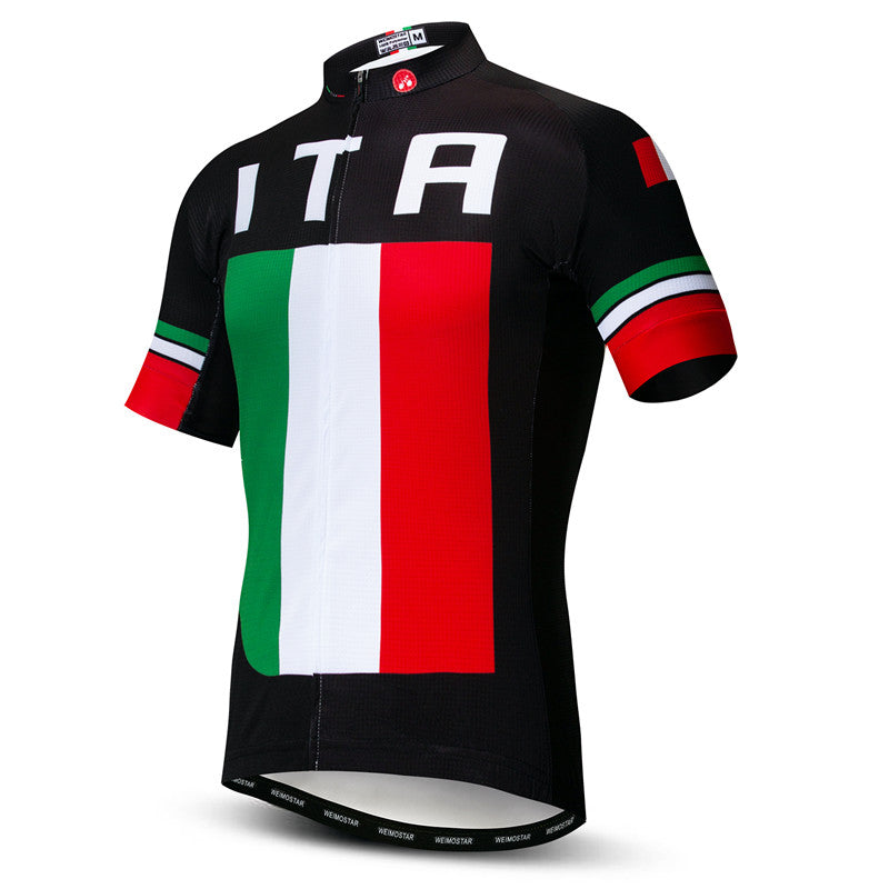 Side view Italy Bike Team Cycling Jersey