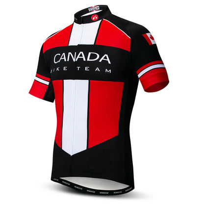 Side view Canada Bike Team Cycling Jersey