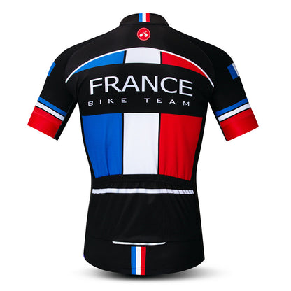Rear view France Bike Team cycling jersey
