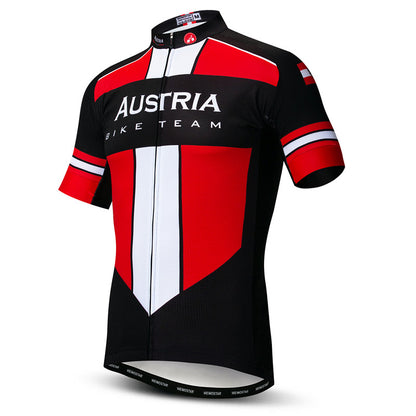 Side view Austria bike team cycling jersey