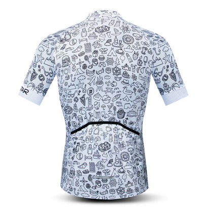 Rear view Doodle Cycling Jersey