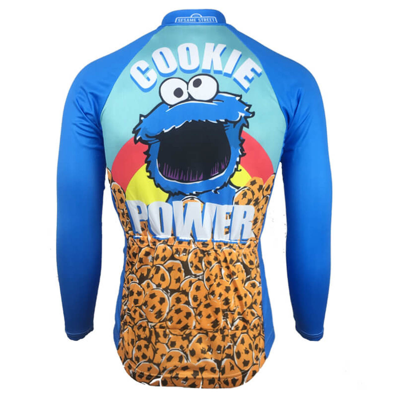 Cookie Power Long Cycling Jersey Rear