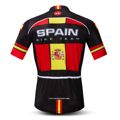 Rear view Spain Bike Team Cycling Jersey