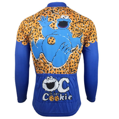 "C is for Cookie" Long Cycling Jersey rear