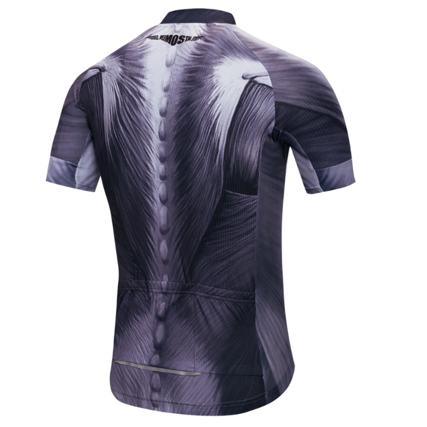 The Grey Muscle Suit Cycling Jersey Rear View