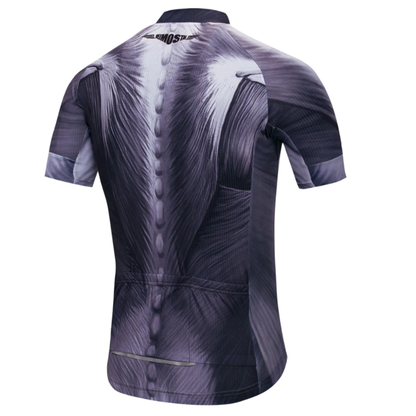 The Grey Muscle Suit Cycling Jersey Rear View