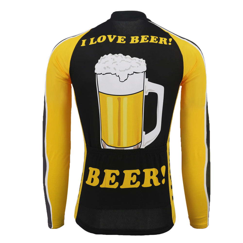 I Love Beer Cycling Jersey Rear View