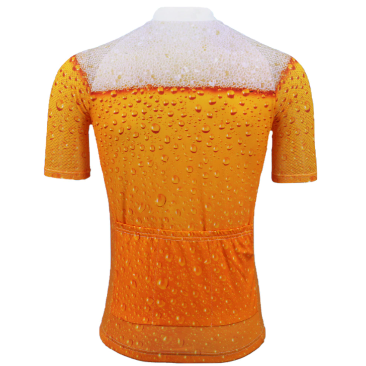 It's Beer Time Cycling Jersey Rear View