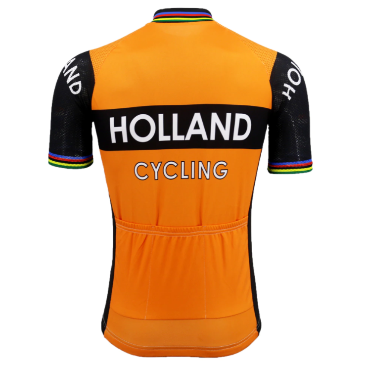 Retro Holland Cycling Jersey Rear View