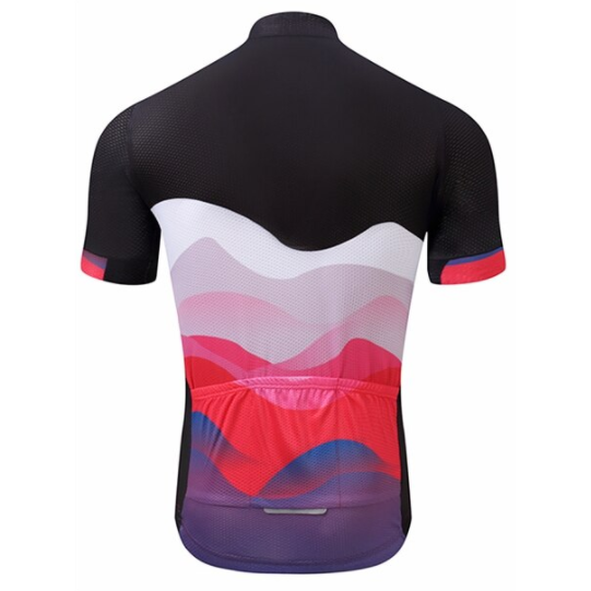 Rolling Red Cycling Jersey Rear View
