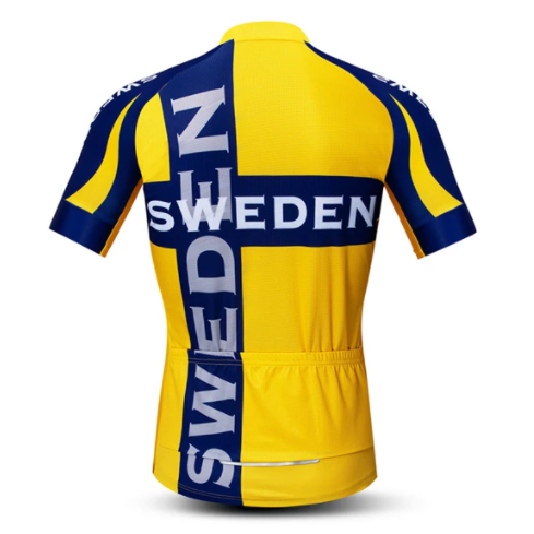 Sweden Cycling Jersey Rear View