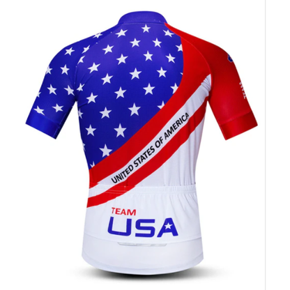 Team USA Cycling Jersey Rear View